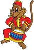 monkey playing drums
